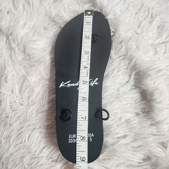 Kandy Life Interchangeable Wedge / sizes 5, 6, 7/ NWT/ HOT PINK SHORT STRAP - Picture 8 of 14